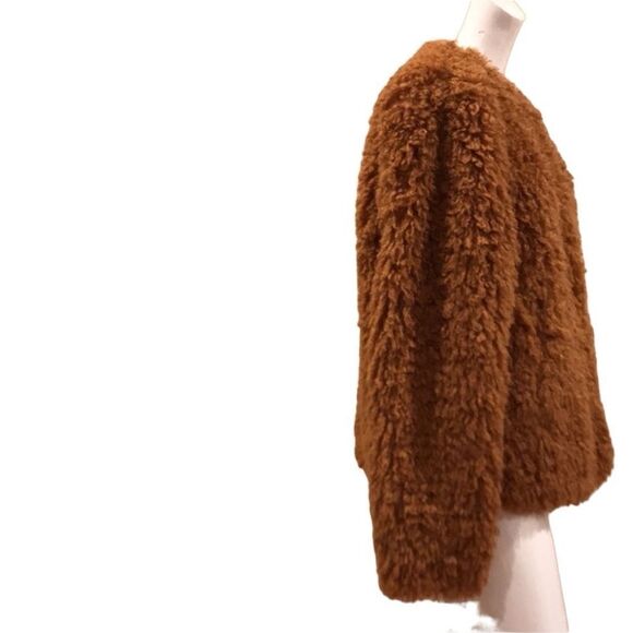APT.9 Faux Fur Tan Jacket Sz.M NWT - Picture 3 of 6